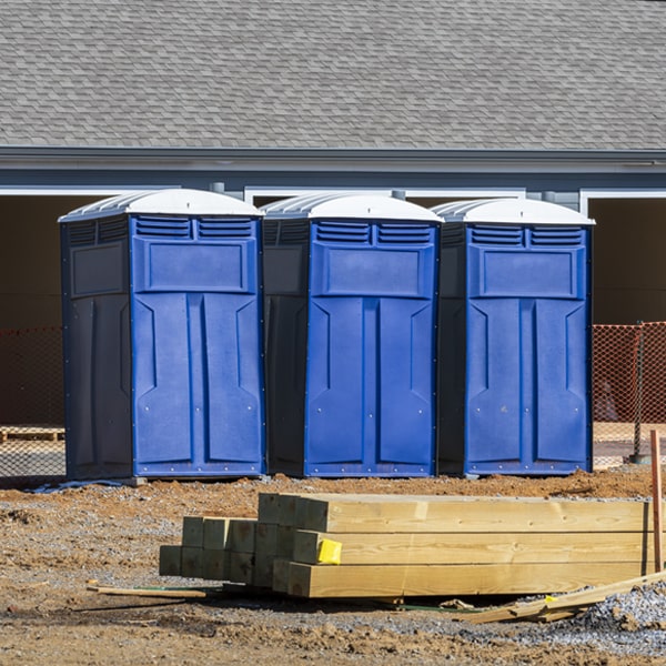 what is the maximum capacity for a single portable restroom in Lake Erie Beach NY